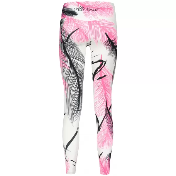  Dámské dlouhé legíny premium ALTISPORT VOJ/ALW001LEG01 BÍLORŮŽOVÁ 