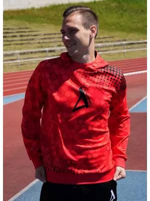 Pánská funkční mikina premium ALTISPORT VOJ/ALM005MI01 ČERVENÁ