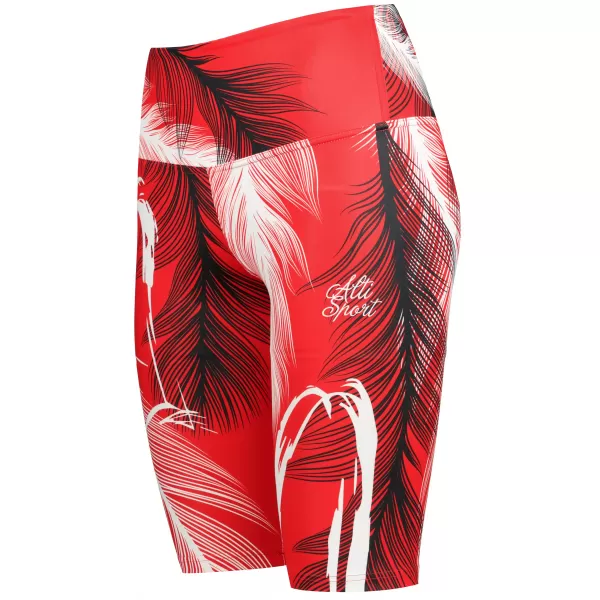  Dámské legíny nad kolena premium ALTISPORT VOJ/ALW001LEG02 ČERVENÁ 