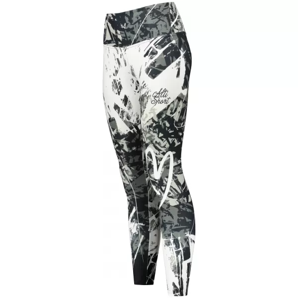  Dámské dlouhé legíny premium ALTISPORT VOJ/ALW018LEG01 ČERNOBÍLÁ 