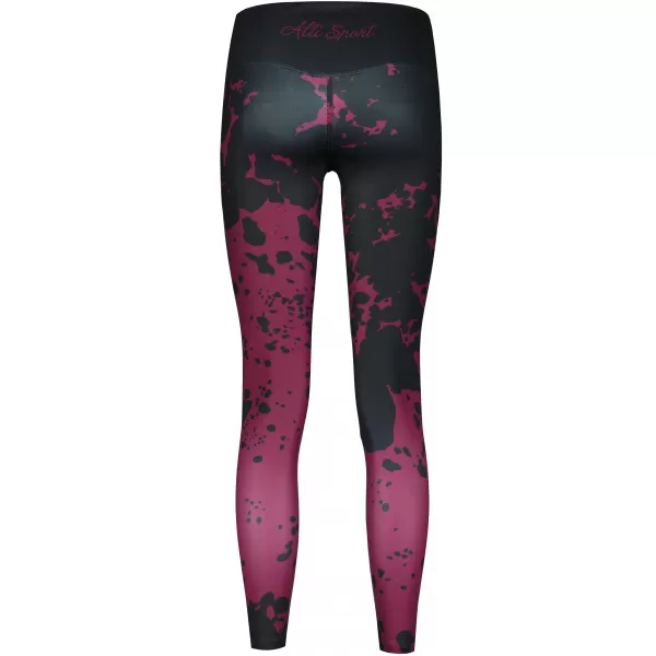  Dámské dlouhé legíny premium ALTISPORT VOJ/ALW012LEG01 FIALOVÁ/ČERNÁ 