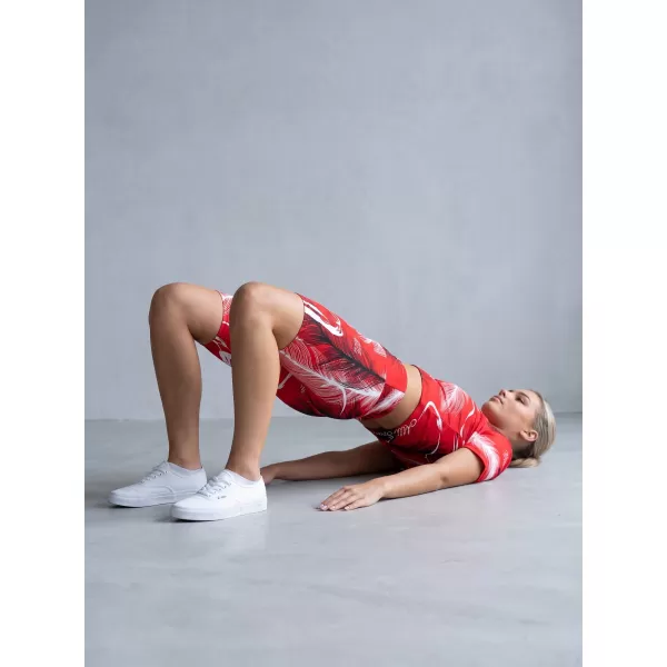  Dámské legíny nad kolena premium ALTISPORT VOJ/ALW001LEG02 ČERVENÁ 