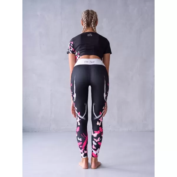  Dámské dlouhé legíny premium ALTISPORT VOJ/ALW022LEG01 ČERNORŮŽOVÁ 