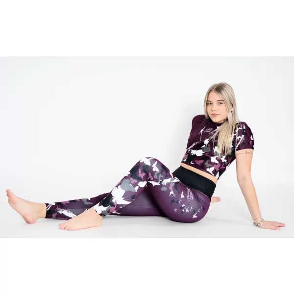  Dámské dlouhé legíny premium ALTISPORT VOJ/ALW022LEG01 FIALOVÁ 