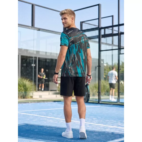  Pánské funkční triko premium ALTISPORT VOJ/ALM010TR01 ČERNÁ/EMERALD 
