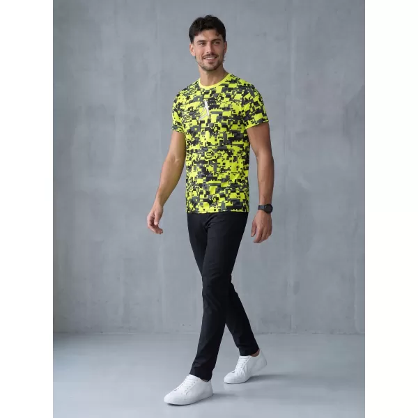  Pánské funkční triko premium plus ALTISPORT VOJ/ALM011TR02 NEON/ŽLUTÁ 