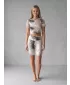 Dámské legíny nad kolena premium ALTISPORT VOJ/ALW001LEG02 HNĚDÁ
