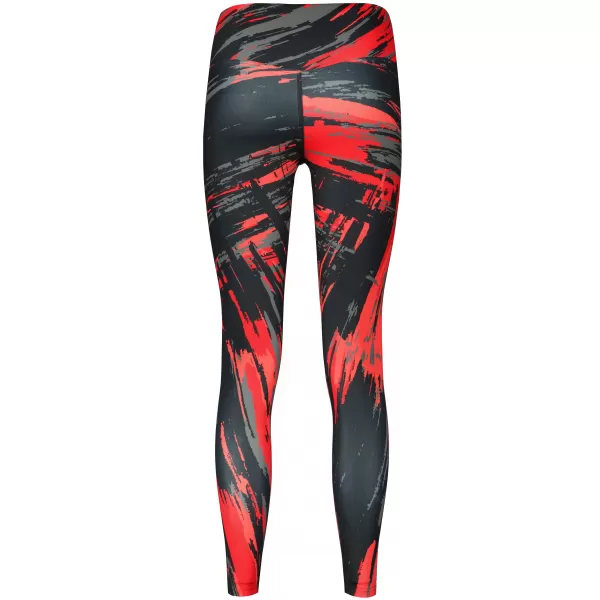  Dámské dlouhé legíny premium ALTISPORT VOJ/ALW010LEG01 ČERNOČERVENÁ 