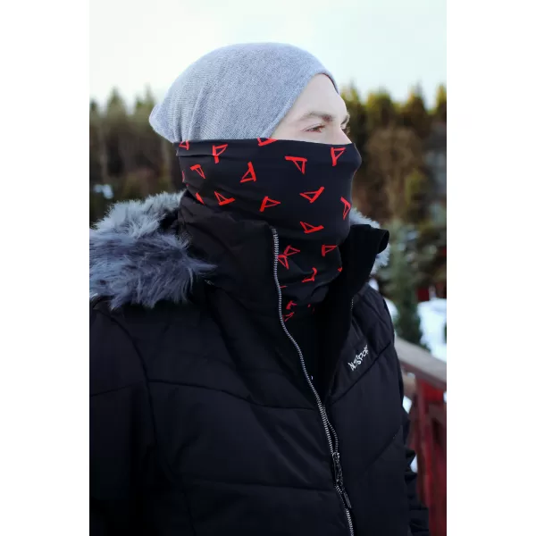  Nákrčník ALTISPORT VOJ/ALU013NAK01 ČERNOČERVENÁ 