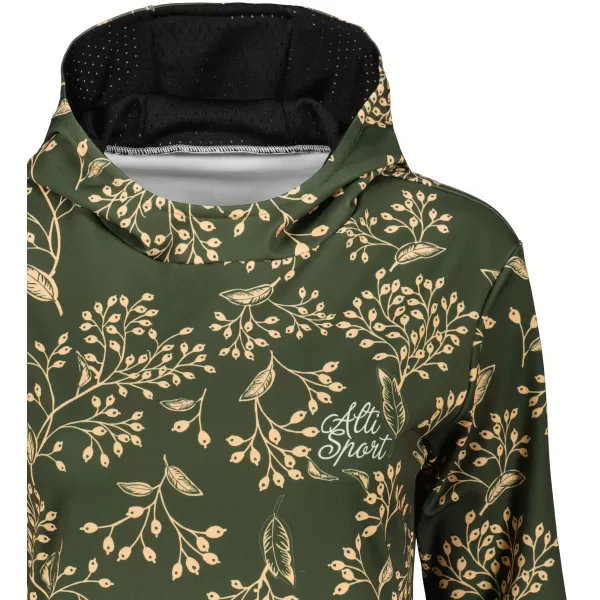  Dámská funkční mikina premium ALTISPORT VOJ/ALW025MI01 MILITARY 