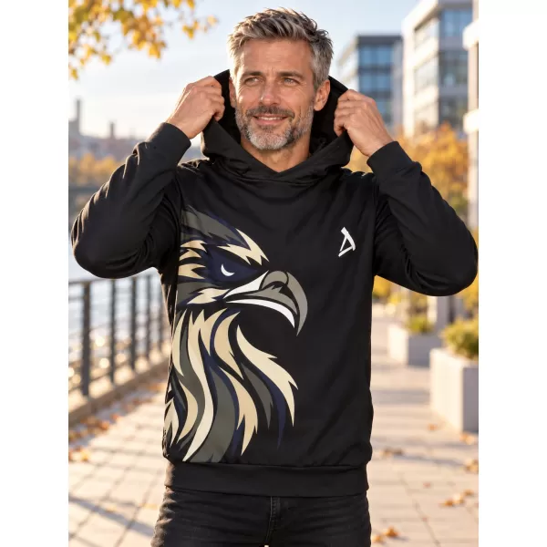  Pánská funkční mikina premium ALTISPORT VOJ/ALM029MI01 ČERNOHNĚDÁ 