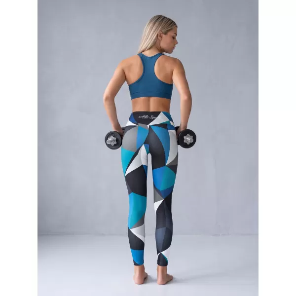  Dámské dlouhé legíny premium ALTISPORT VOJ/ALW007LEG01 PETROLEJOVÁ 