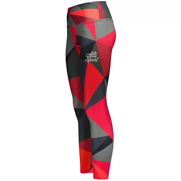  Dámské dlouhé legíny premium ALTISPORT VOJ/ALW007LEG01 ČERVENÁ 