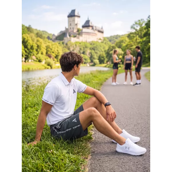  Pánské funkční kraťasy premium ALTISPORT VOJ/ALM021KRA01 ŠEDÁ 