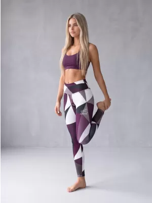 Dámské dlouhé legíny premium ALTISPORT VOJ/ALW007LEG01 FIALOVÁ