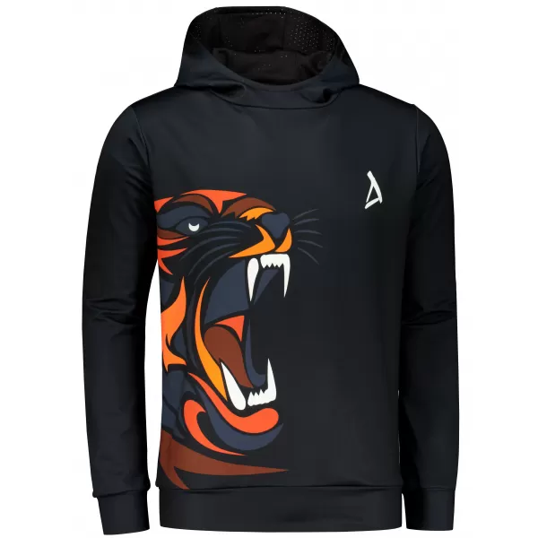  Pánská funkční mikina premium ALTISPORT VOJ/ALM029MI01 ČERNOORANŽOVÁ 
