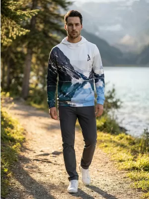 Pánská funkční mikina premium ALTISPORT VOJ/ALM030MI01 BÍLÁ/MODRÁ