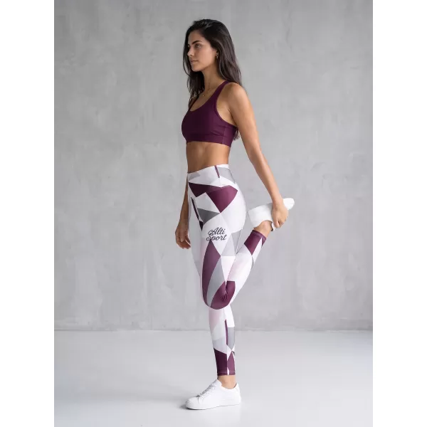  Dámské dlouhé legíny premium ALTISPORT VOJ/ALW007LEG01 BÍLÁ 