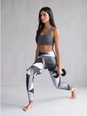 Dámské dlouhé legíny premium ALTISPORT VOJ/ALW007LEG01 ŠEDÁ