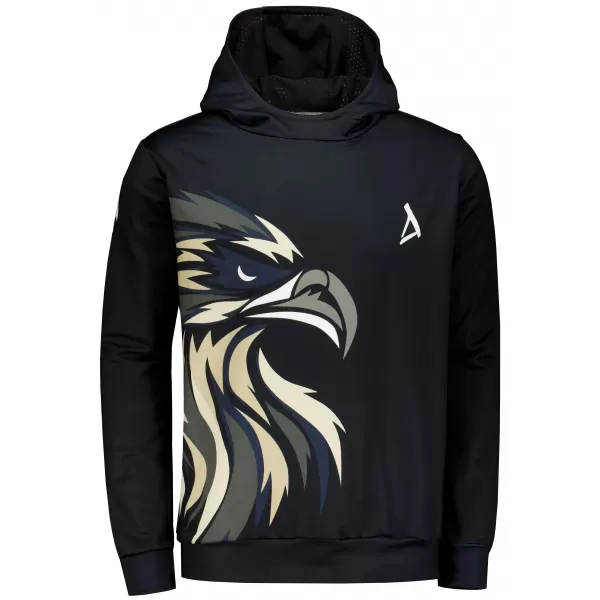  Pánská funkční mikina premium ALTISPORT VOJ/ALM029MI01 ČERNOHNĚDÁ 
