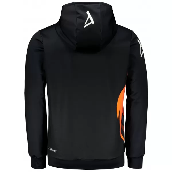  Pánská funkční mikina premium ALTISPORT VOJ/ALM029MI01 ČERNOORANŽOVÁ 