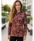 Dámská funkční mikina premium ALTISPORT VOJ/ALW025MI01 VÍNOVÁ