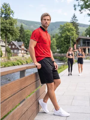 Pánské funkční kraťasy premium ALTISPORT VOJ/ALM013KRA01 ČERNÁ