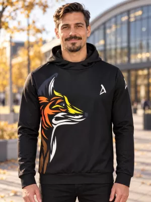 Pánská funkční mikina premium ALTISPORT VOJ/ALM029MI01 ČERNOŽLUTÁ