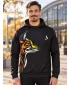 Pánská funkční mikina premium ALTISPORT VOJ/ALM029MI01 ČERNOŽLUTÁ