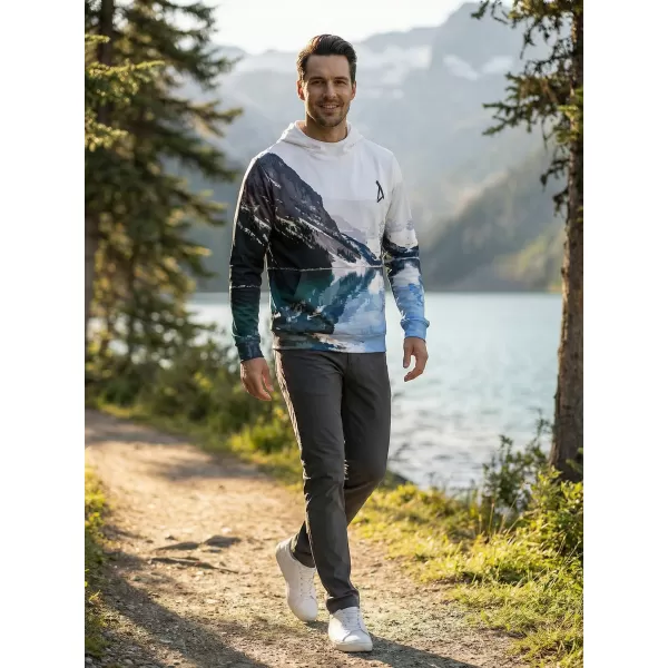  Pánská funkční mikina premium ALTISPORT VOJ/ALM030MI01 BÍLÁ/MODRÁ 