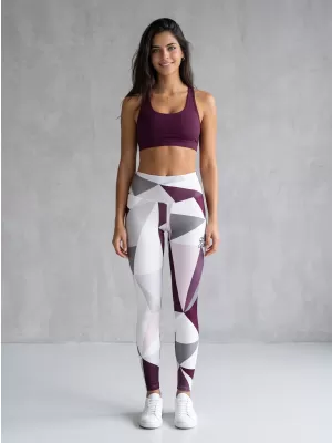 Dámské dlouhé legíny premium ALTISPORT VOJ/ALW007LEG01 BÍLÁ