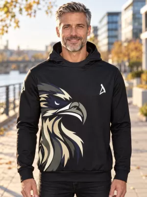 Pánská funkční mikina premium ALTISPORT VOJ/ALM029MI01 ČERNOHNĚDÁ