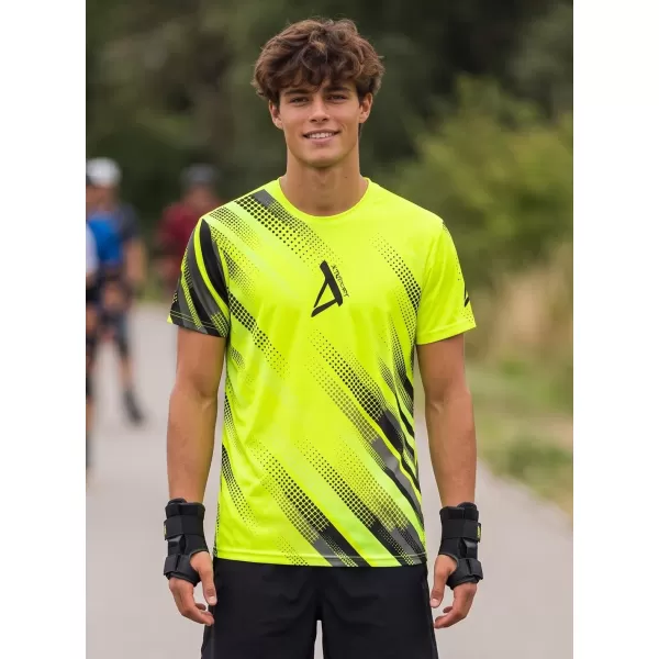  Pánské funkční tričko premium ALTISPORT VOJ/ALM028TR01 NEONOVĚ ŽLUTÁ 