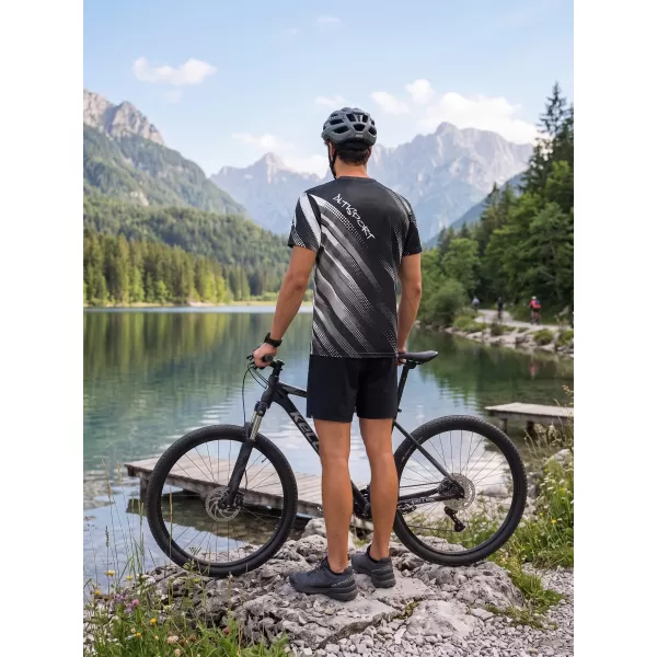  Pánské funkční tričko premium ALTISPORT VOJ/ALM028TR01 ČERNOBÍLÁ 