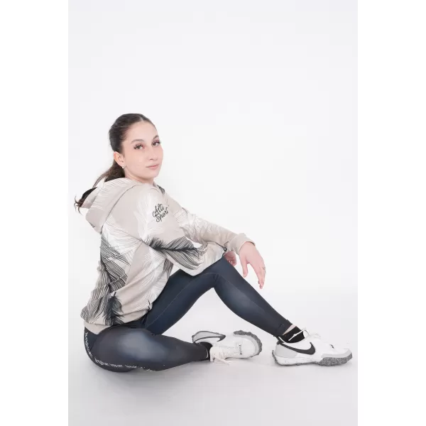  Dámská funkční mikina premium ALTISPORT VOJ/ALW001MI01 HNĚDÁ 