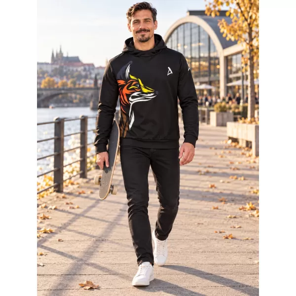  Pánská funkční mikina premium ALTISPORT VOJ/ALM029MI01 ČERNOŽLUTÁ 