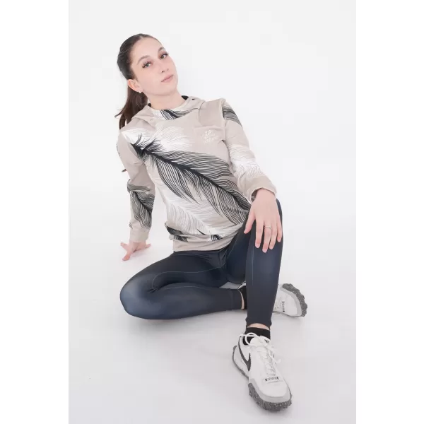  Dámská funkční mikina premium ALTISPORT VOJ/ALW001MI01 HNĚDÁ 