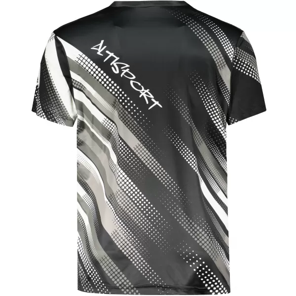  Pánské funkční tričko premium ALTISPORT VOJ/ALM028TR01 ČERNOBÍLÁ 