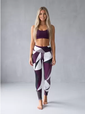 Dámské dlouhé legíny premium ALTISPORT VOJ/ALW007LEG01 FIALOVÁ