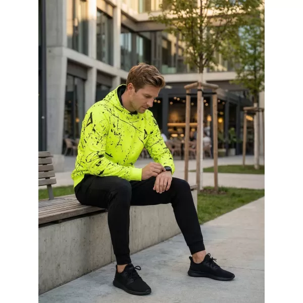  Pánská funkční mikina premium ALTISPORT VOJ/ALM034MI01 NEON-ŽLUTÁ 