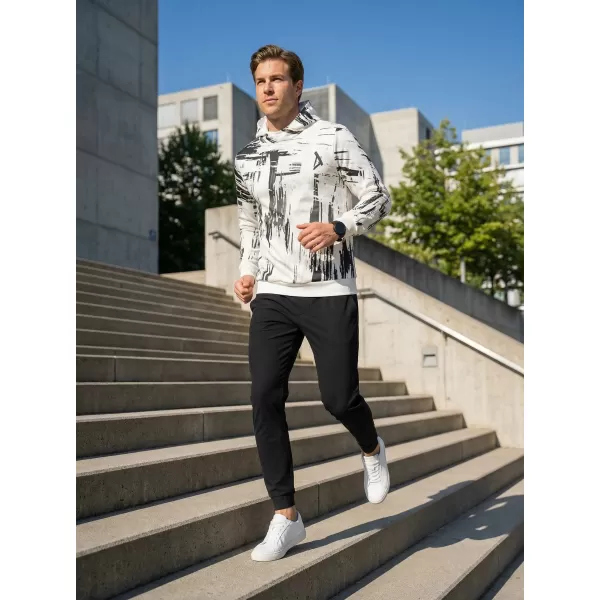 Pánská mikina premium ALTISPORT VOJ/ALM010MI01 BÍLOČERNÁ 