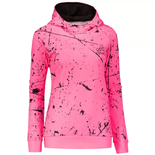  Dámská funkční mikina premium ALTISPORT VOJ/ALW034MI01 NEON RŮŽOVÁ 