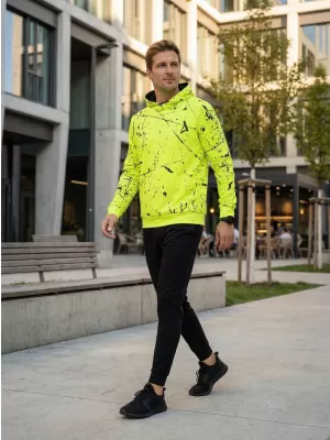 Pánská funkční mikina premium ALTISPORT VOJ/ALM034MI01 NEON-ŽLUTÁ