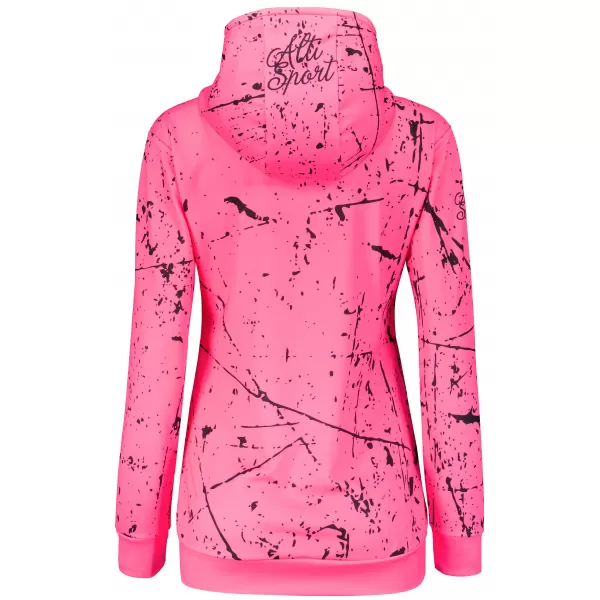  Dámská funkční mikina premium ALTISPORT VOJ/ALW034MI01 NEON RŮŽOVÁ 
