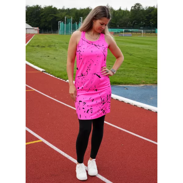  Dámské funkční tílkové šaty premium ALTISPORT VOJ/ALW034SAT01 NEON/RŮŽOVÁ 