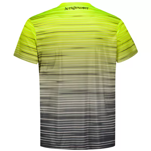  Pánské funkční triko premium ALTISPORT VOJ/ALM031TR01 ČERNÁ/FLUO YELLOW 