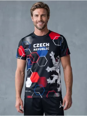 Pánské funkční triko premium ALTISPORT x CZE VOJ/ALM036TR01 HEXA ČERNÁ