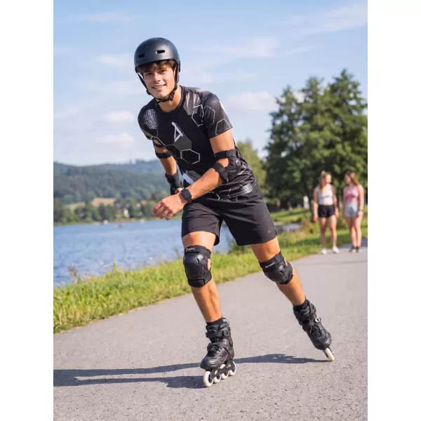  Pánské funkční tričko premium ALTISPORT  VOJ/ALM037TR01 ČERNOBÍLÁ 