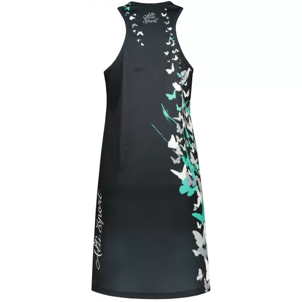  Dámské funkční tílkové šaty premium ALTISPORT VOJ/ALW022SAT01 ČERNÁ/TYRKYSOVÁ 
