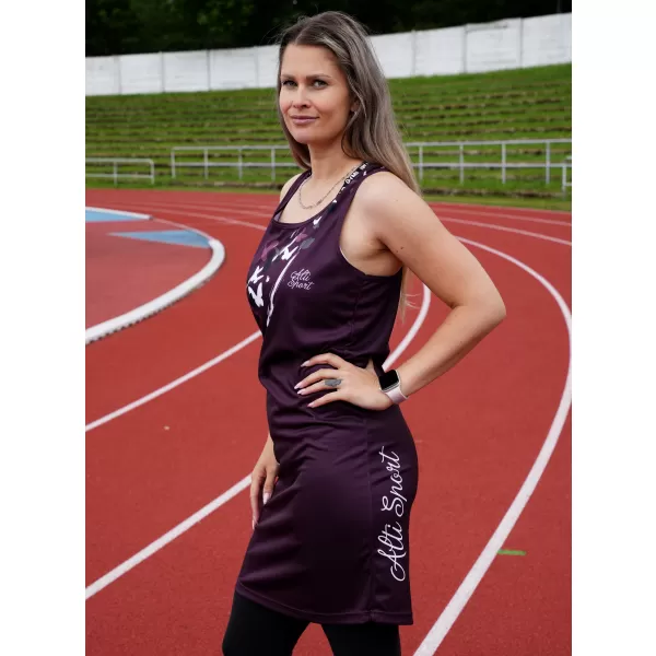  Dámské funkční tílkové šaty premium ALTISPORT VOJ/ALW022SAT01 FIALOVÁ 